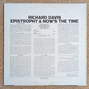 画像2: Richard Davis - Epistrophy & Now's The Time