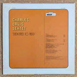 画像2: Charles Davis Sextet - Dedicated To Tadd