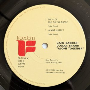 画像4: Dollar Brand / Gato Barbieri - Alone Together