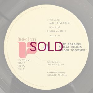 画像4: Dollar Brand / Gato Barbieri - Alone Together