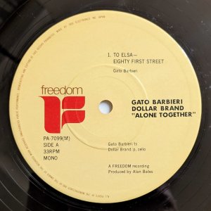 画像3: Dollar Brand / Gato Barbieri - Alone Together