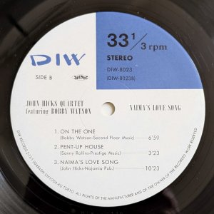 画像4: John Hicks Quartet featuring Bobby Watson - Naima's Love Song