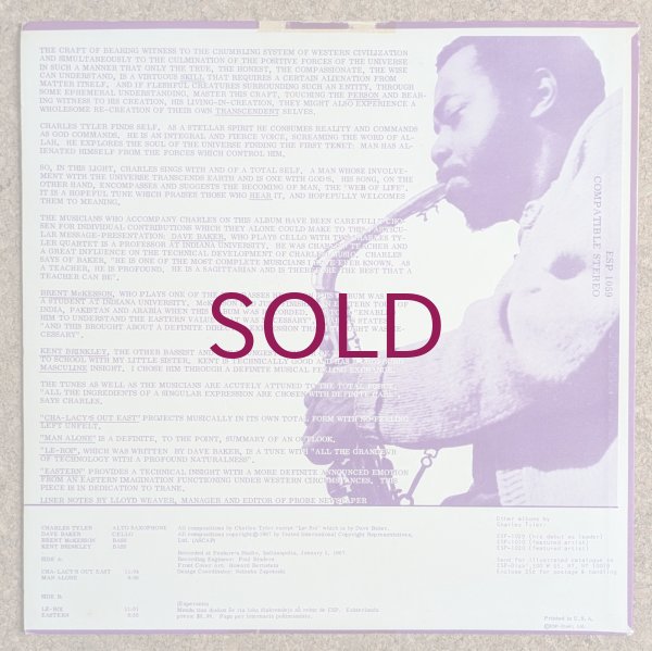 Charles Tyler - Eastern Man Alone - UNIVERSOUNDS