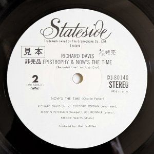 画像4: Richard Davis - Epistrophy & Now's The Time