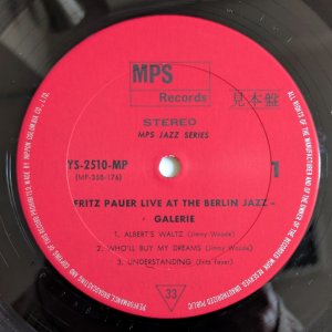 画像5: Fritz Pauer - Live At The Berlin Jazz Galerie