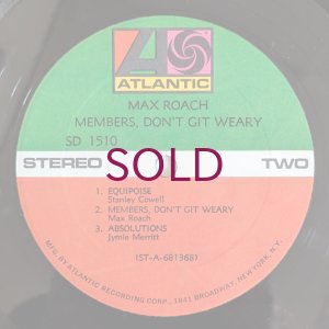 画像4: Max Roach - Members, Don't Git Weary
