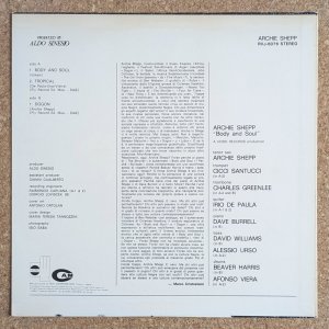 画像2: Archie Shepp - Body & Soul