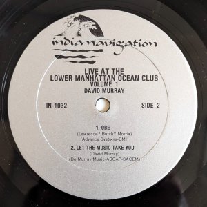 画像4: David Murray - Live At The Lower Manhattan Ocean Club Volume 1