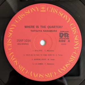 画像3: Tatsuya Nakamura - Where Is The Quarter?