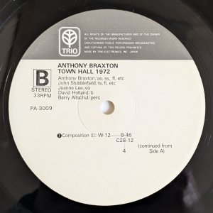 画像8: Anthony Braxton - Town Hall 1972