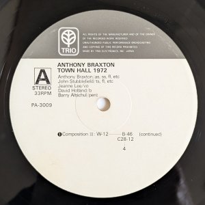 画像7: Anthony Braxton - Town Hall 1972