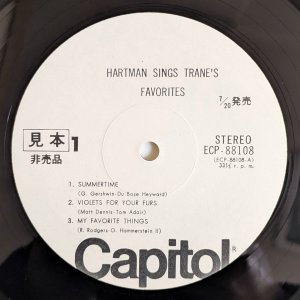 画像3: Johnny Hartman - Sings Trane's Favorites