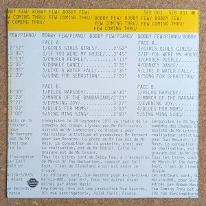 画像2: Bobby Few - Few Coming Thru