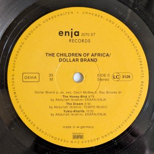 画像4: Dollar Brand - The Children Of Africa