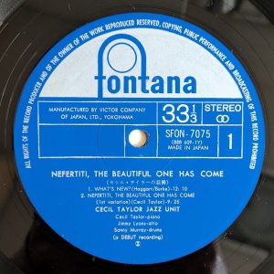 画像3: Cecil Taylor Jazz Unit - Nefertiti, The Beautiful One Has Come