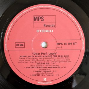 画像6: Barney Wilen & His Amazing Free Rock Band - Dear Prof. Leary