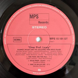 画像5: Barney Wilen & His Amazing Free Rock Band - Dear Prof. Leary
