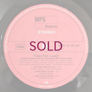 画像5: Barney Wilen & His Amazing Free Rock Band - Dear Prof. Leary