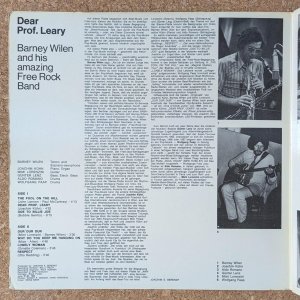 画像3: Barney Wilen & His Amazing Free Rock Band - Dear Prof. Leary