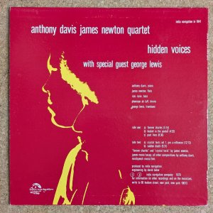 画像2: Anthony Davis / James Newton Quartet - Hidden Voices