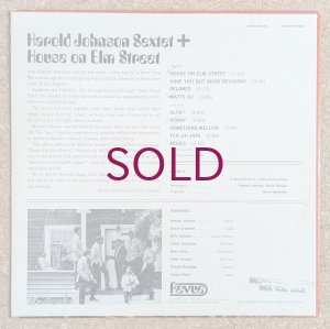 画像2: Harold Johnson Sextet + - House On Elm Street