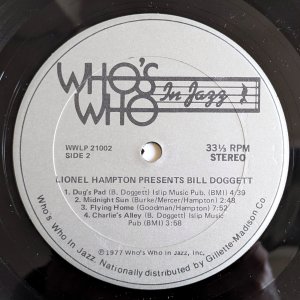 画像4: Bill Doggett - Lionel Hampton Presents Bill Doggett