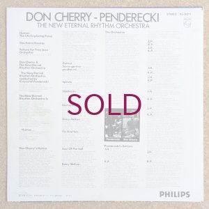 画像2: Don Cherry & Penderecki - Actions