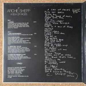 画像3: Archie Shepp - A Sea Of Faces