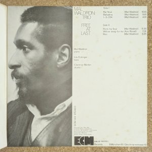 画像4: Mal Waldron Trio - Free At Last