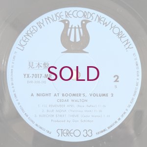 画像4: Cedar Walton Trio - A Night At Boomers, Vol.2