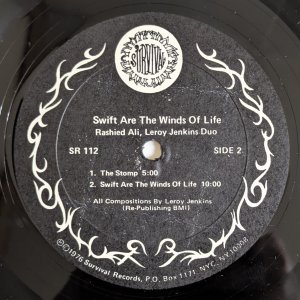 画像4: Rashied Ali / Leroy Jenkins - Swift Are The Winds Of Life