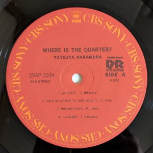 画像3: Tatsuya Nakamura - Where Is The Quarter?
