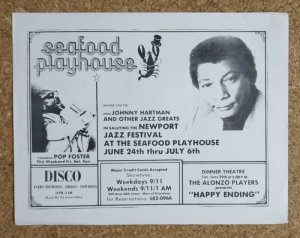 画像1: Johnny Hartman concert flyer