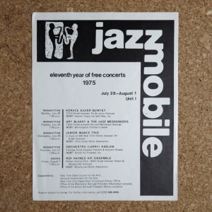 画像1: Jazzmobile 1975 flyer