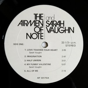 画像2: Airmen Of Note & Sarah Vaughan - Airmen Of Note & Sarah Vaughn