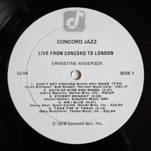 画像2: Ernestine Anderson - Live From Concord To London