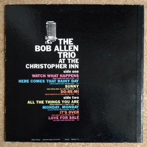 画像2: Bob Allen Trio - At The Christopher Inn