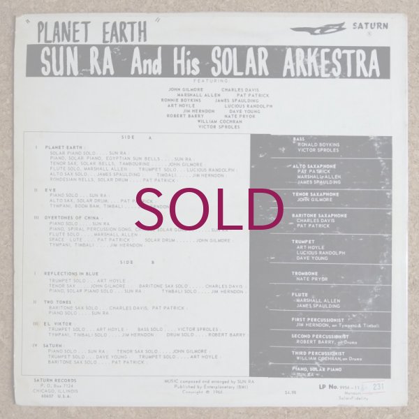 Sun Ra & His Solar Arkestra - Visits Planet Earth - UNIVERSOUNDS