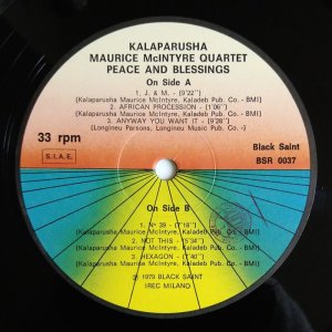 画像4: Kalaparusha Maurice McIntyre Quartet - Peace & Blessings
