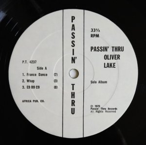 画像3: Oliver Lake - Passing Thru