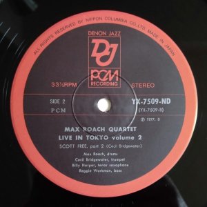 画像4: Max Roach Quartet - Live In Tokyo Vol.2