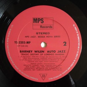 画像4: Barney Wilen - Auto Jazz / Tragic Destiny Of Lorenzo Banfdini