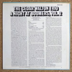 画像2: Cedar Walton Trio - A Night At Boomers, Vol.2