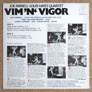 画像2: Joe Farrell / Louis Hayes Quartet - Vim 'N' Vigor
