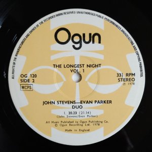 画像4: John Stevens / Evan Parker - The Longest Night Vol.1