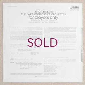 画像2: Leroy Jenkins / The Jazz Composer's Orchestra - For Players Only