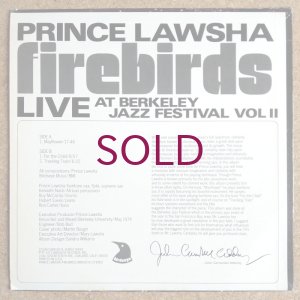 画像2: Prince Lawsha - Firebirds / Live At Berkeley Jazz Festival Vol.II