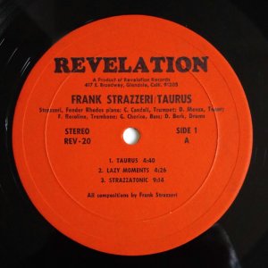 画像3: Frank Strazzeri Sextet - Taurus