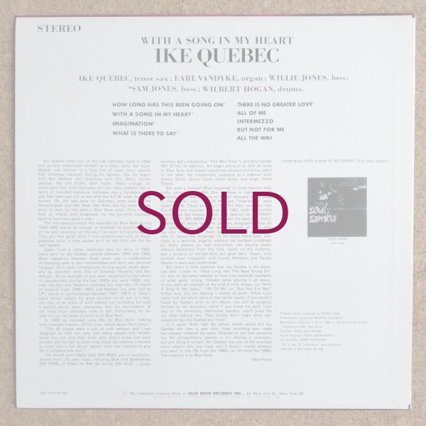 Ike Quebec - With A Song In My Heart - UNIVERSOUNDS