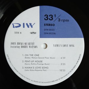 画像4: John Hicks Quartet featuring Bobby Watson - Naima's Love Song